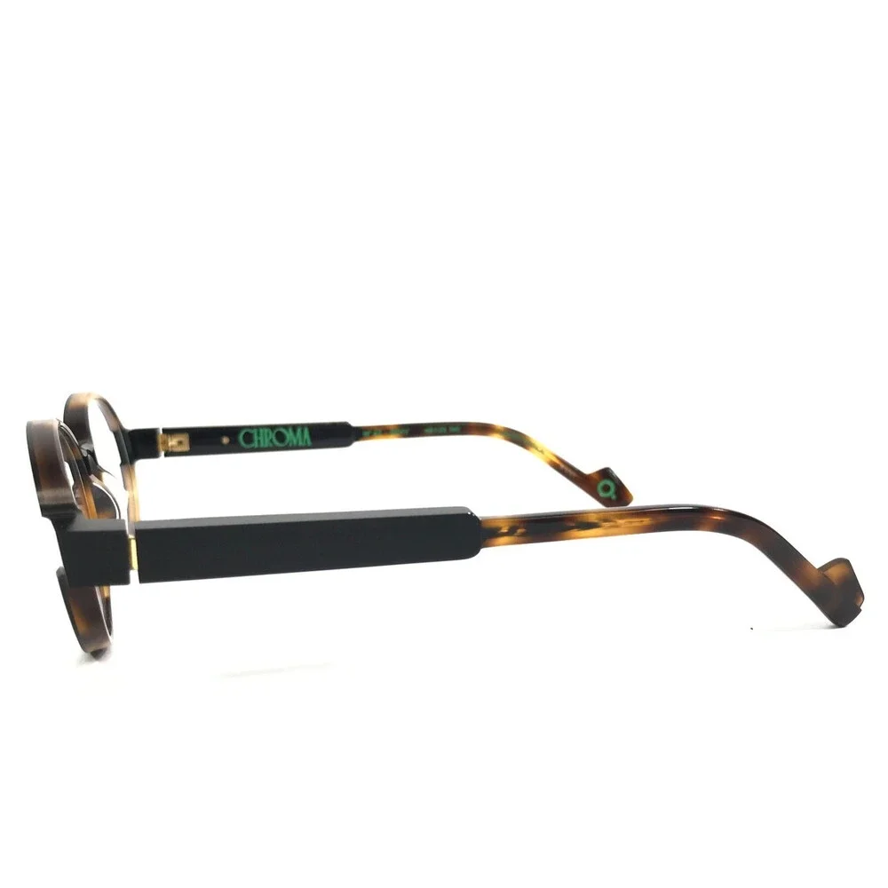 Etnia Barcelona Eyeglasses Frames CHROMA N43 BKHV Black Havana Brown 48-20-140